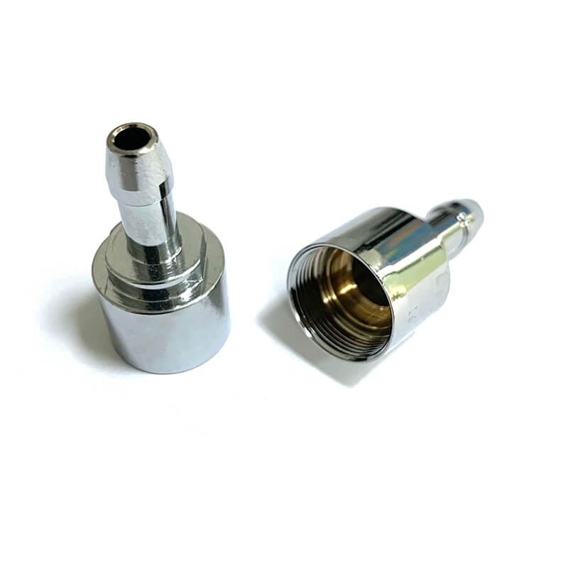 Custom CNC Turned Precision Brass Parts with Chrome-Plated