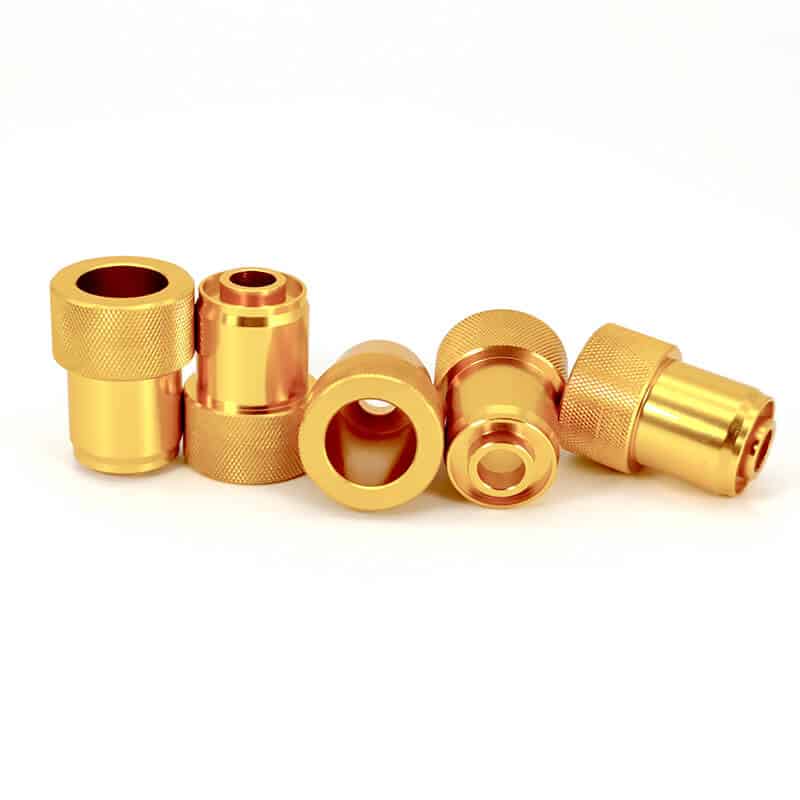 Custom CNC Turning Precision Brass Parts with Gold Plated